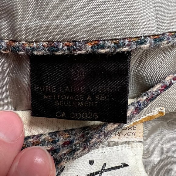 Vintage Union Made Harris Tweed Knit Scottish Wool Oversized Blazer Jacket Coat - Picture 7 of 11